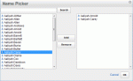 Multi Select Name Picker